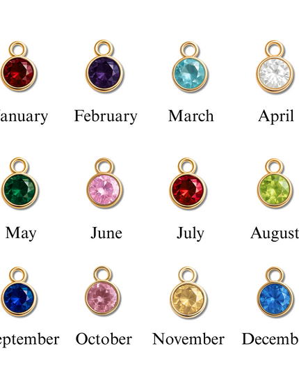 Coin Necklace with Birthstone